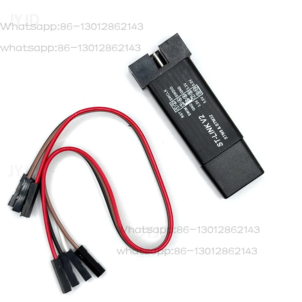 ST-Link V2 Mini Compatible Downloader, Programming Simulator with Cover and Dupont Lines for STM8 STM32