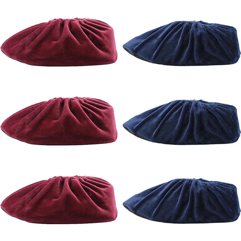 6pcs Reusable Cloth Shoe Covers Washable Non-Slip Overshoes For Home Office Cleaning Boot Covers Dustproof Breathable