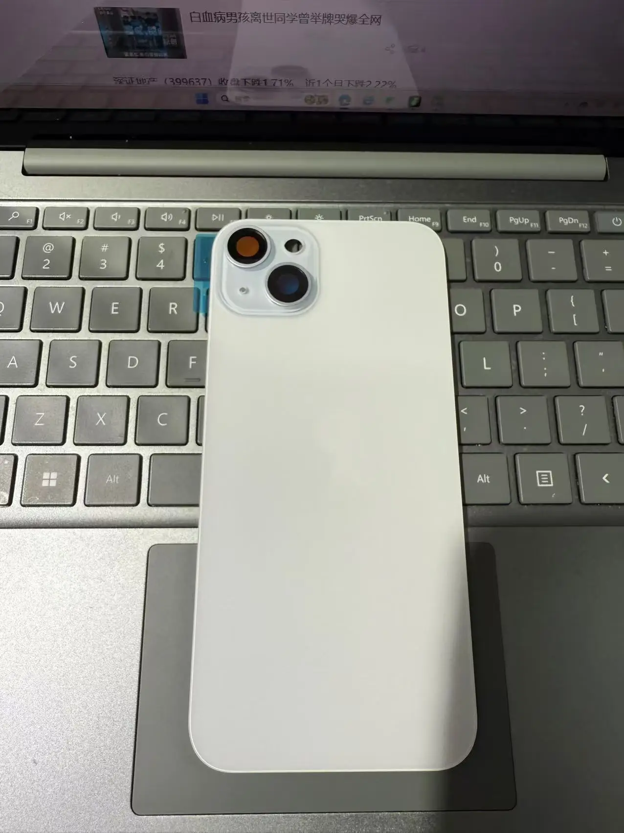 Whole sale OEM 15&15Plus  together back glass with Sapphire mirror,with magnet