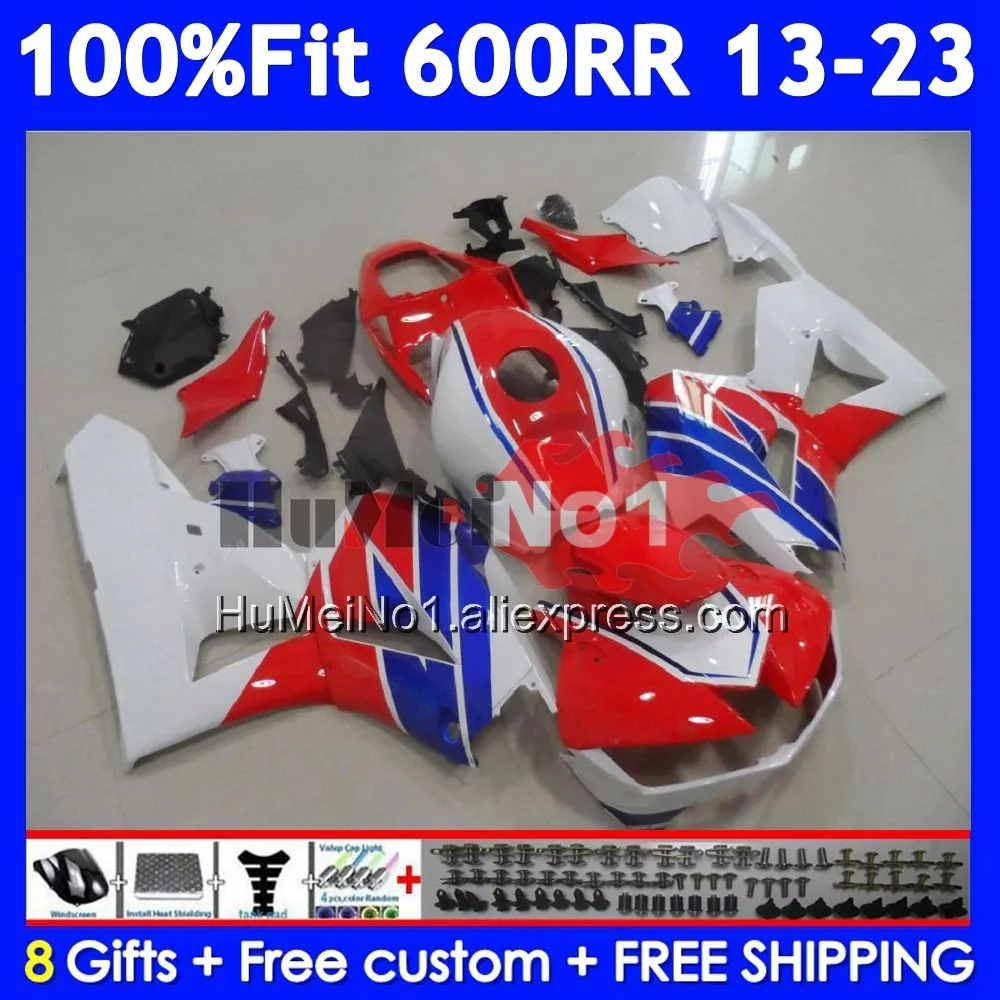 Body For HONDA CBR600 CBR 600RR 600 RR CC 13 2014 Red blue 2015 2016 2017 2018 44No.11 CBR600RR F5 19 20 21 22 23 24 Fairing