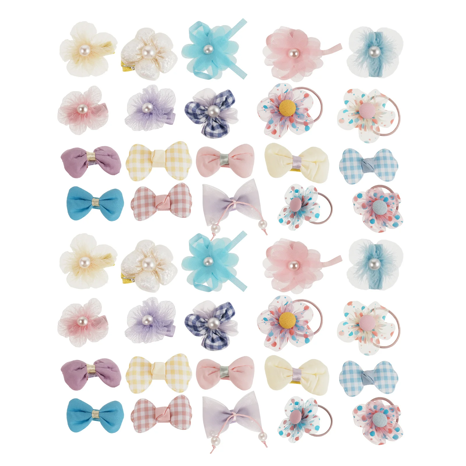 

40pcs Pet Accessories Dog Grooming Bows Clip In Puppy Hair Barrettes For Small Dogs Christmas Party Dog Hair Bow Clips Pet