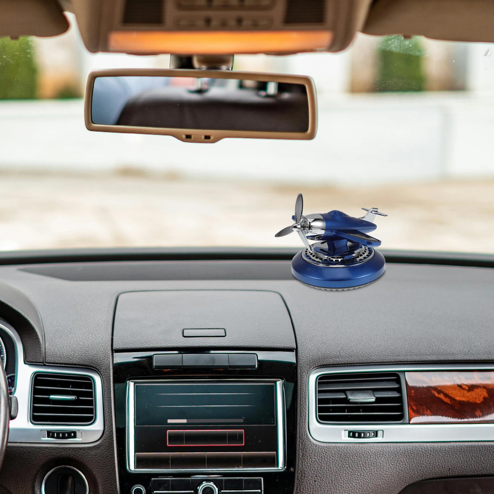 

Solar Car Ornaments Airplane Essential Oil Diffuser Plastic Aromatherapy Aircraft