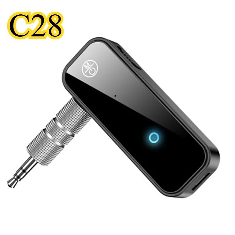 2-in-1 Bluetooth Audio Receiver Transmitter - 3.5mm AUX Jack Dongle Stereo Music Wireless Adapter, Portable Mini for PC, Car kit
