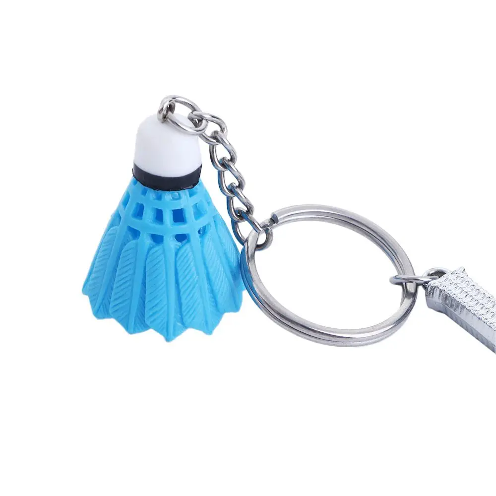 1 pcs Mini Badminton Racket Key Chain Key Ring Keyfob Jewelry Gifts