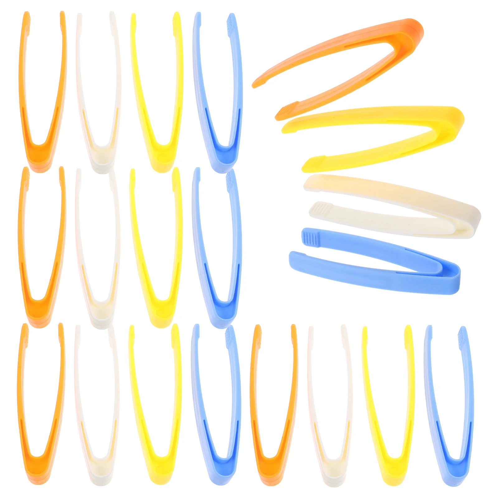 

20 Pcs Kids Tweezers Clip Accessories Plastic Child Tongs for Toddlers Baby Outdoor Exploration Toys Insect Learning Gifts