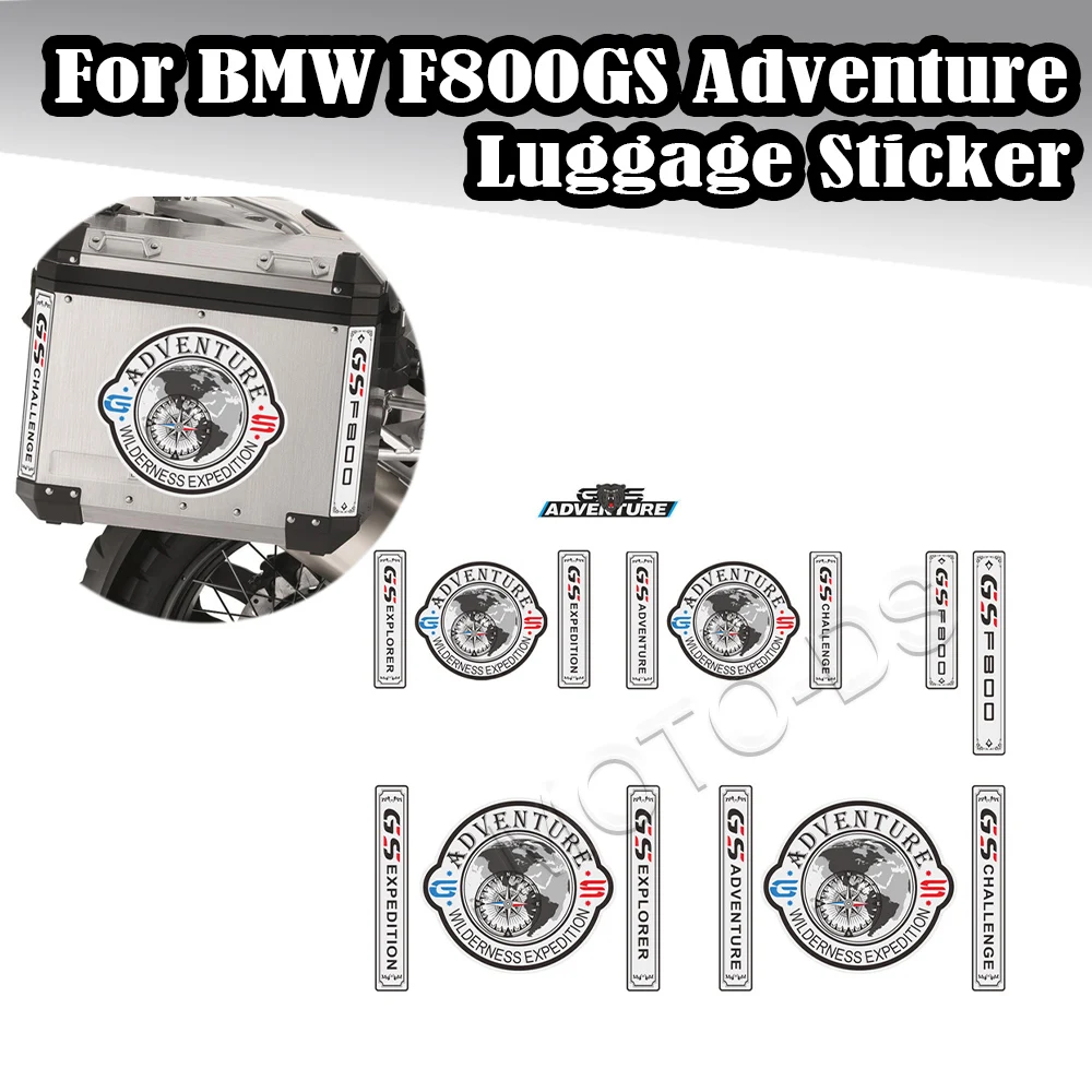 

Для BMW F800GS F800 GS ADV Adventure мотоцикл из алюминиевого сплава, наклейка на багажник, наклейка на боковую коробку для чемоданов