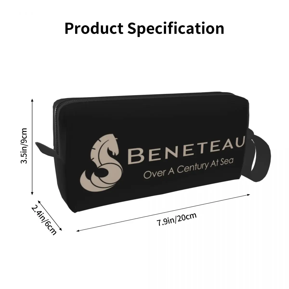 Beneteau กระเป๋าเครื่องสำอางสำหรับผู้หญิงลายเรือใบและเรือยอชท์กระเป๋าใส่เครื่องอาบน้ำกล่องจัดระเบียบเครื่องสำอางสำหรับเดินทาง