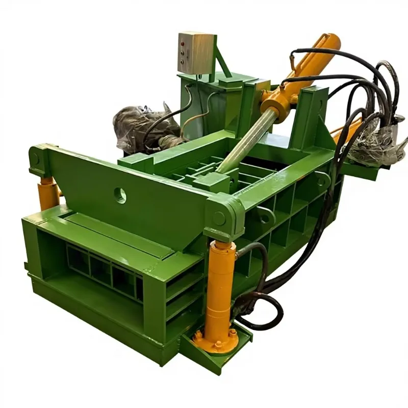 YG Customized Cartone Cardboard Carton Compress Plastic Scrap Metal Waste Paper Press Clothes Aluminum Cans Baler Machine Bailin