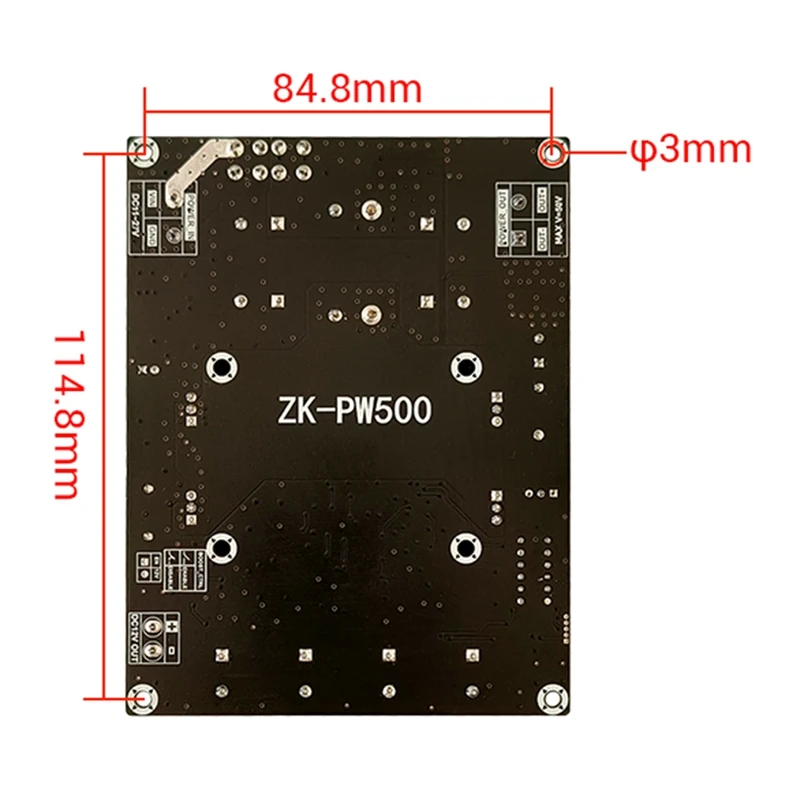 1 PCS ZK-PW500 Boost Board Module Black 12V24V To 24V-50V Adjustable With Voltage Display 500W Voltage Charger Step Up Module