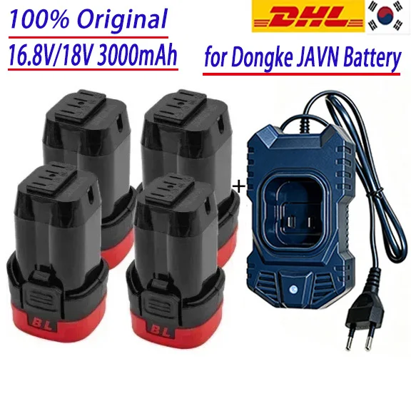 100%New16.8V/18V 3000mAh Battery for Dongke JAVN Battery, Brushless Small Steel Gun, Starter, Brushless Lithium
