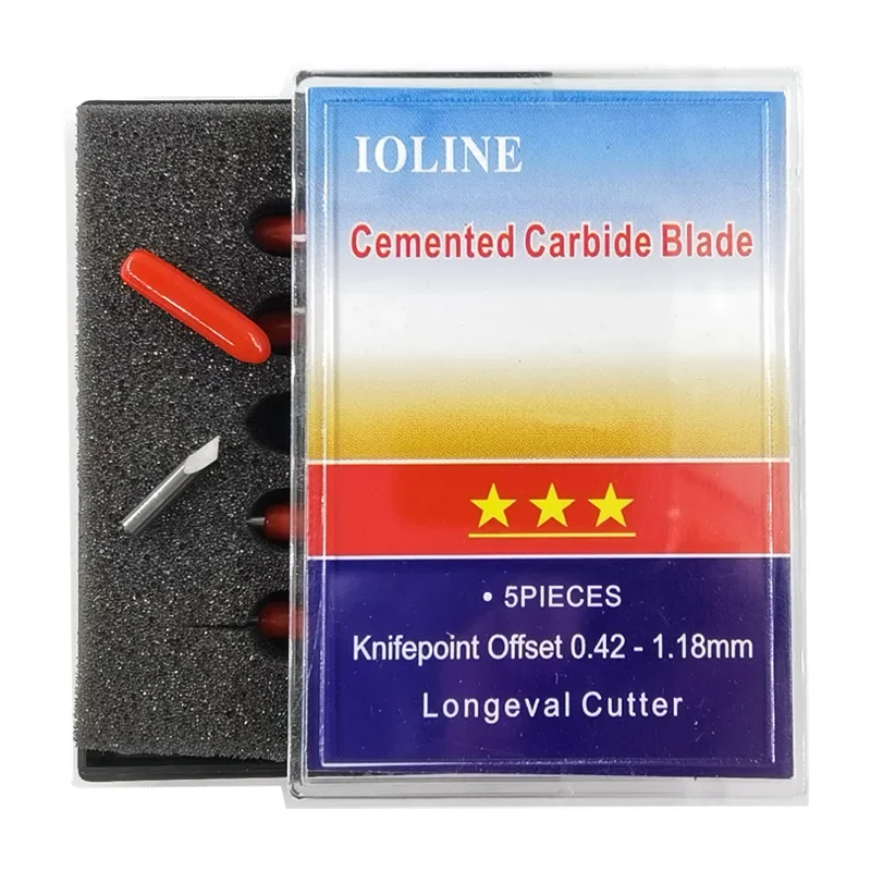 5Pcs/Lot Ioline Plotter Cutter 30/45/60 Degree Tungsten Blades Cutting Plotter Vinyl Cutter Knife for IOLINE Cutter Blade