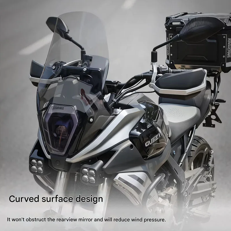 For QJMOTOR SRT600 Special-Purpose Windshield Heightened Modification Windshield XIAO600 Off-Road Class Accessories