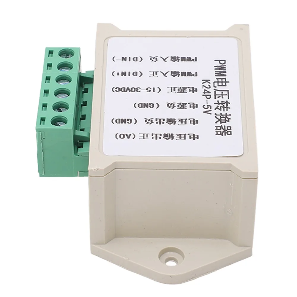 

With Shell PWM Signal Converter 24V to 0-5V 0‑100% PWM Signal Voltage Adapter Digital to Analog Conversion Motor Speed Control