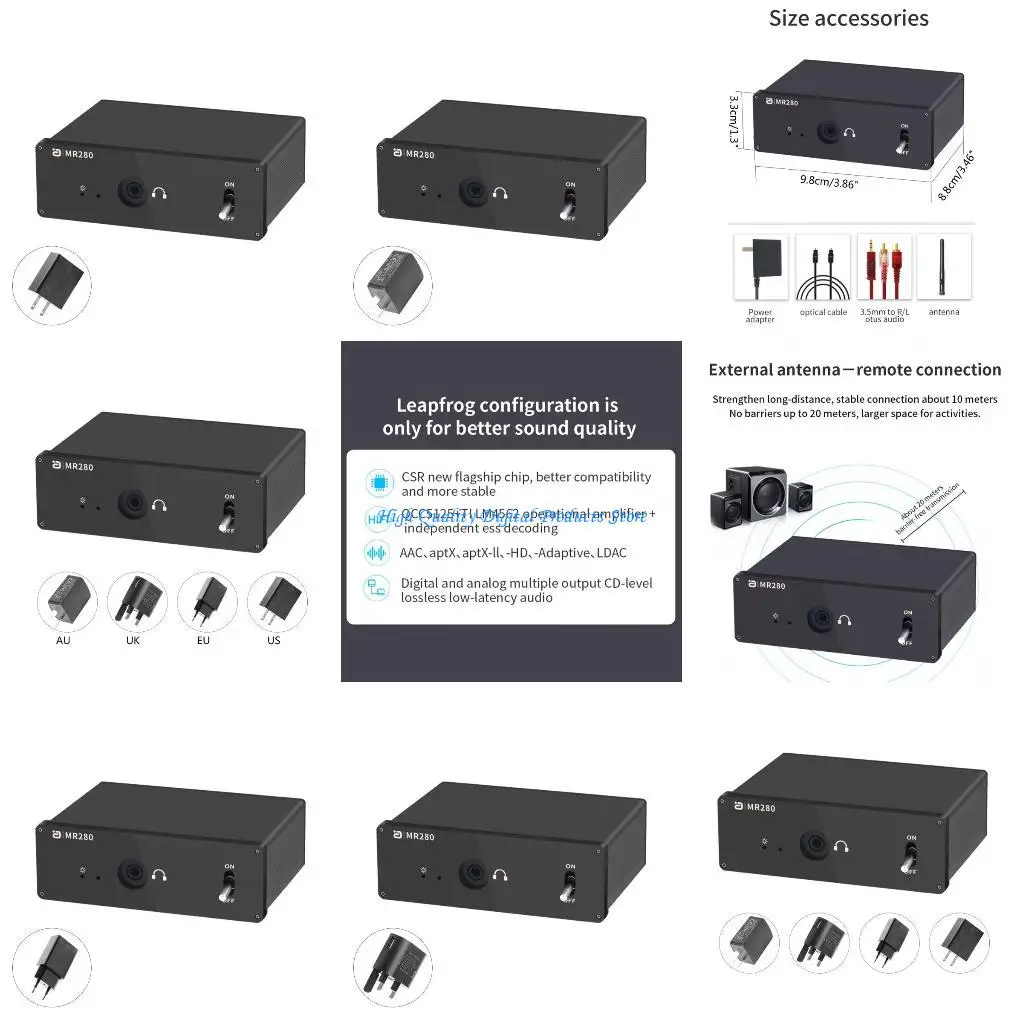 

U2JE Wireless LDAC-BT5.1 Adaptive aptX for Headphone Amplifier Speaker