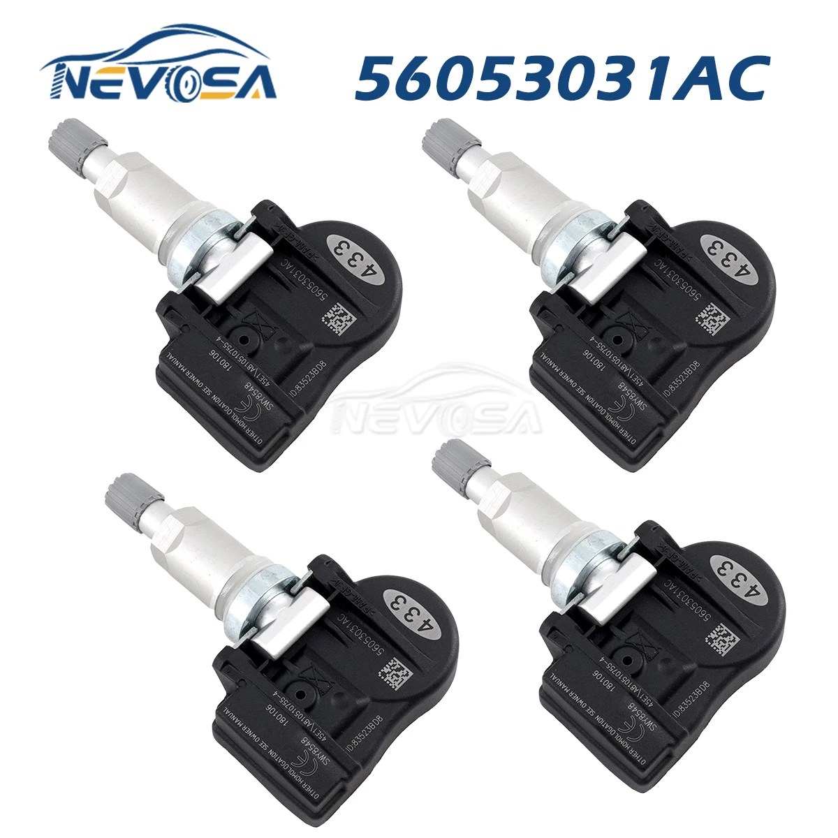 Датчик NEVOSA TPMS для Dodge Journey RAM Magnum Chrysler Voyager Jeep Grand Cherokee ABS пластик и металлический материал