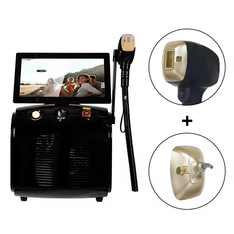 TopElec 2 in 1 Diode Laser Hair Removal And Picosecond Laser 3 wavelengths 808 Safe Painless Hair Removal tattoo removal 532/106