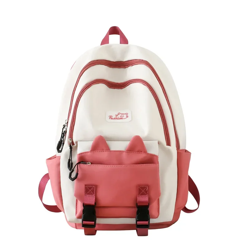 Mochila escolar sencilla para niña, morral escolar de alta capacidad