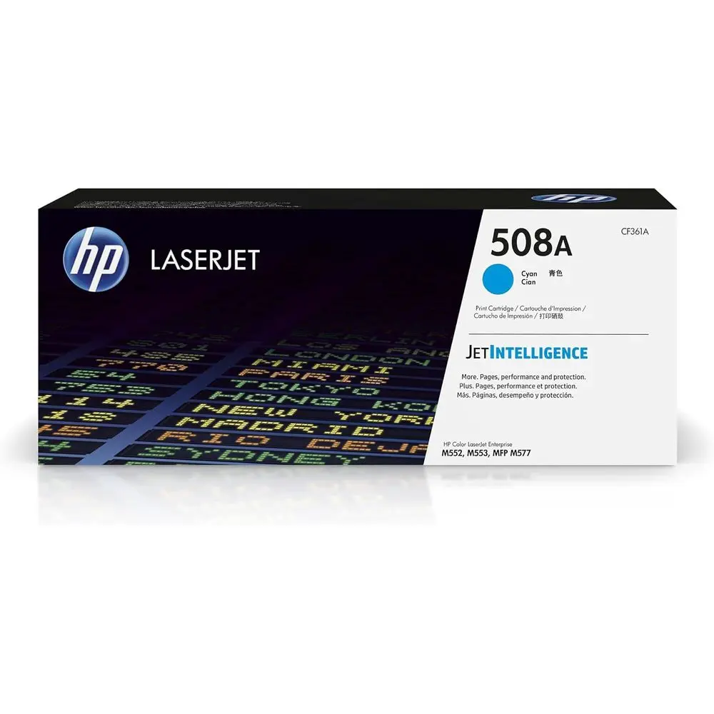 

Высокопроизводительный картридж с голубым тонером для принтеров серии LaserJet Enterprise M552, M553, MP M577