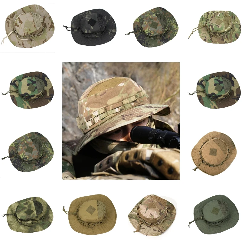 

Новая модернизированная мужская тактическая шляпа с полями, рыболовная шляпа, идеально подходящая для походов, путешествий, рыбалки и охоты на открытом воздухе