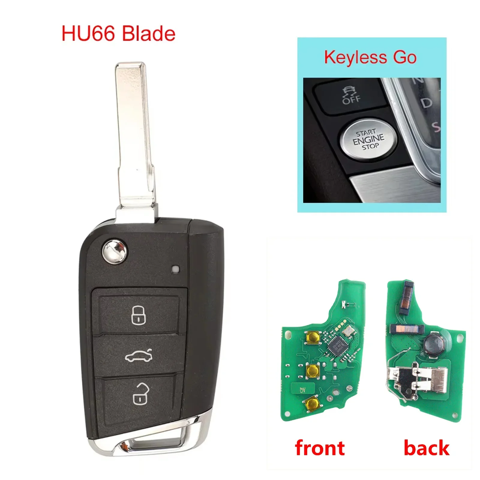 5G6959752AB/BB/AG 434 MHz MQB48 Chip Auto Schlüsselanhänger Fernbedienung für Volkswagen VW Golf 7 MK7 Tiguan Touran Polo für Skoda Octavia A7 Sitz