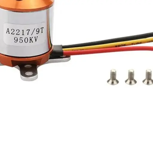 For RC Fixed-Wing Drone – A2217 Brushless Motor, KV950-2700, 2-3S LiPo, Banana Plug, High Thrust, Efficient, Reliable.
