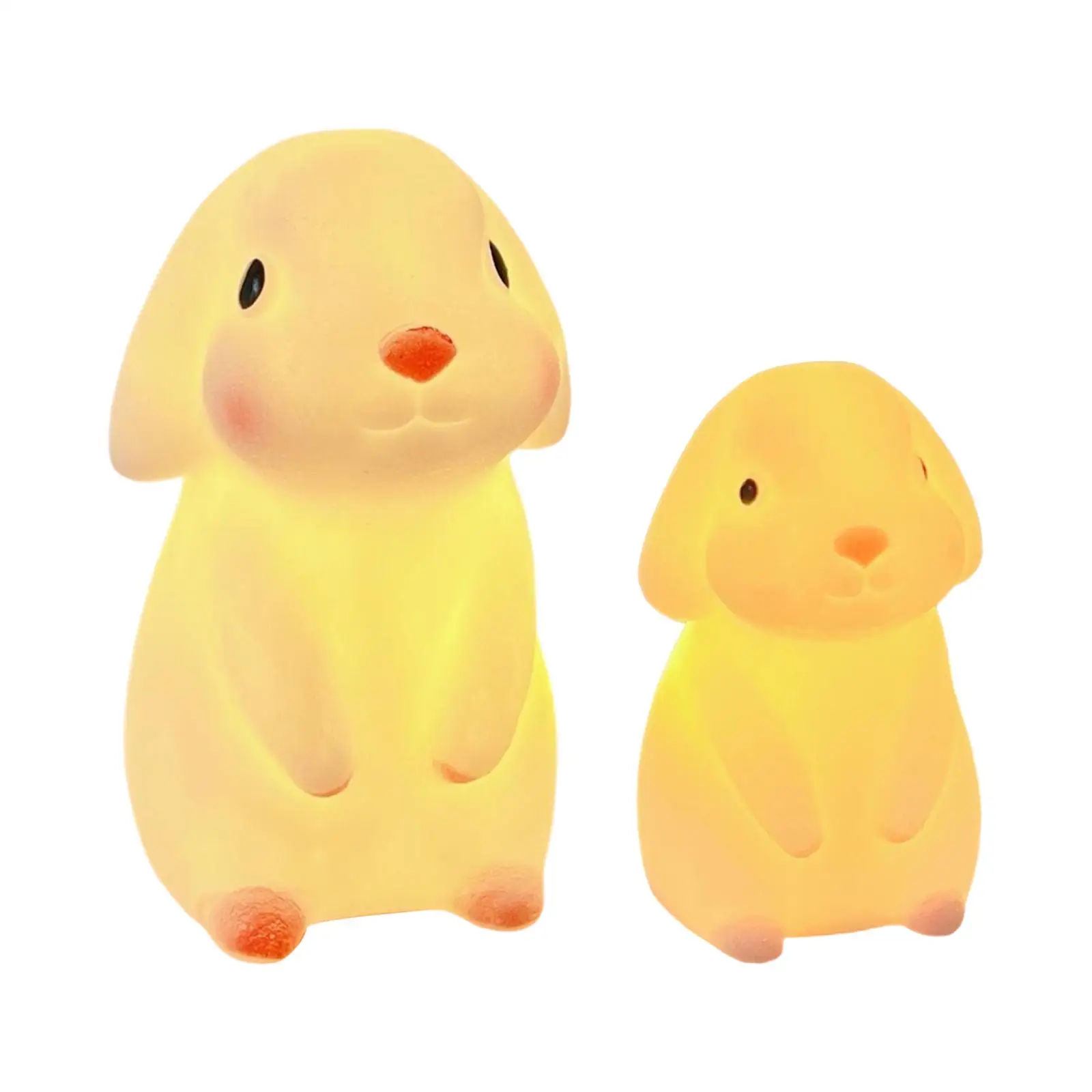 Rabbit LED Table Lamp for Kids, luz noturna flexível, Quarto