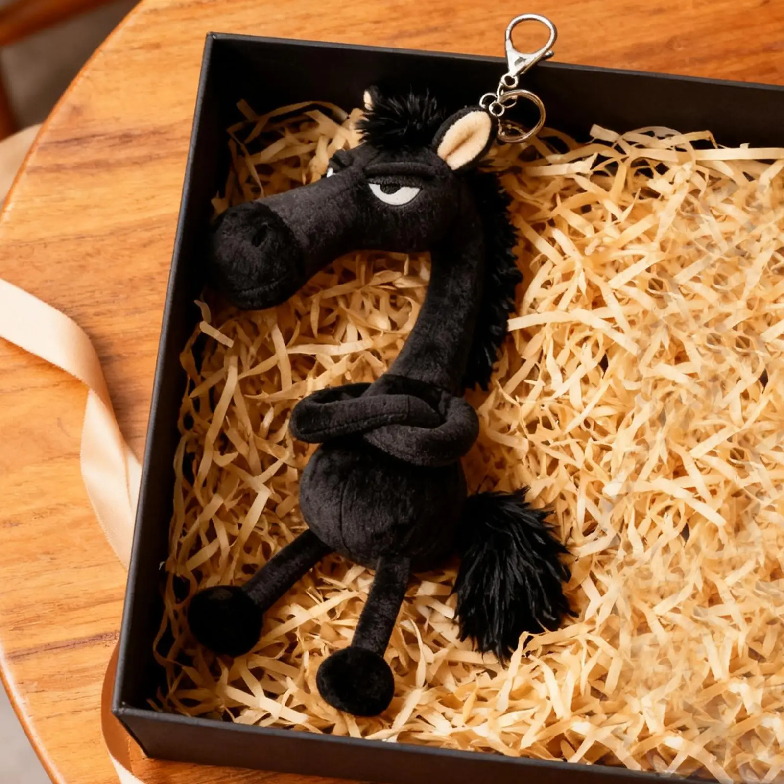 Horse Keychain Cute 2026 Plush Decoration Year Of The Horse Purse Charm For Backpack Boyfriend Friend Girl Women Car Valentines