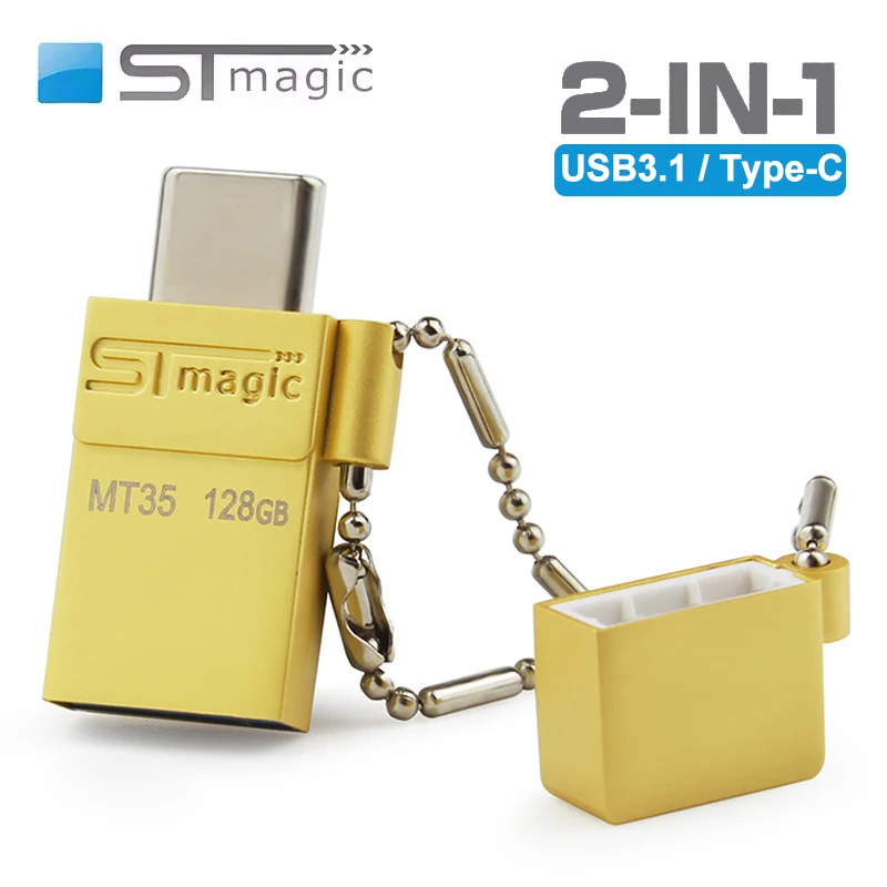 

Mini Type C Pendrive 32GB 64GB 128GB USB3.0 Flash Drive Memory Stick 16GB Gold Metal Thumb Drive U Disk for Notebook Smartphone
