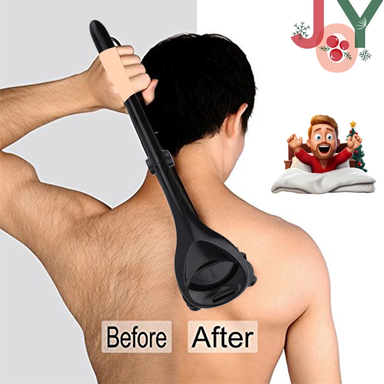 الرجال الجسم انيمال غير مؤلم الظهر ماكينة حلاقة مزيل الشعر 2 في 1 الشعر المتقلب الحلاقة طوي مقبض إزالة الشعر الخلفي شفرات الحلاقة #2