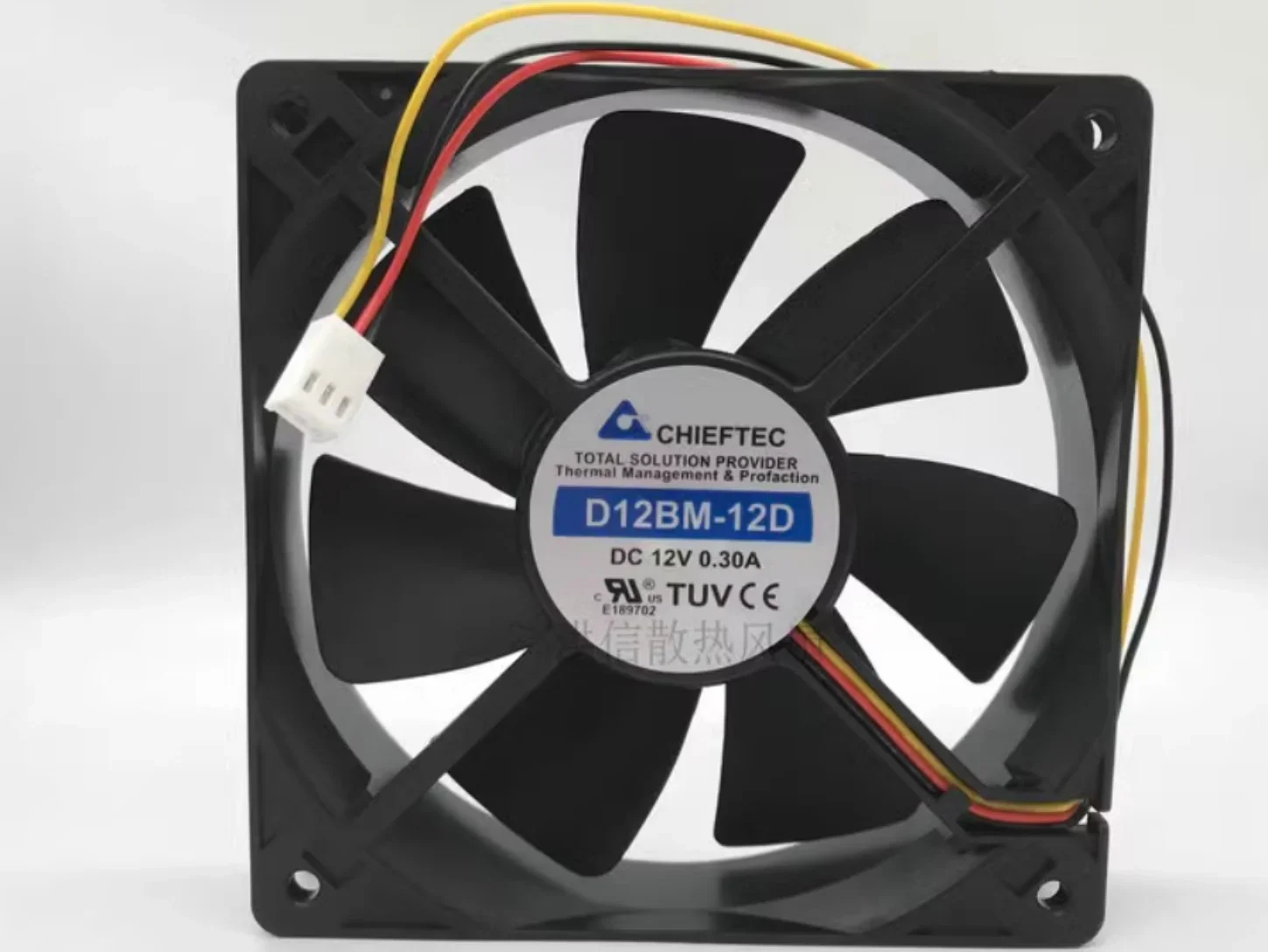 Оригинальный CHIEFTEC 12025 D12BM-12D, 12 В постоянного тока, 0,30 А, вентиляторный отборсток, кабели 12 см