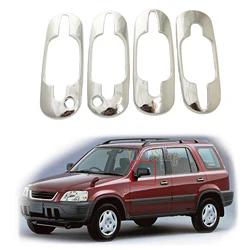 For Honda CR-V CRV 4WD 1996 1997 1998 1999 2000 Chrome Car Modification Accessory Side Door Handle Bowl Covers Trim Paste Style