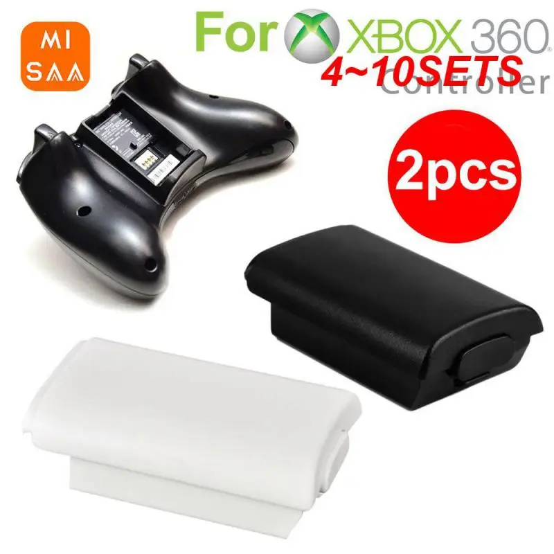 4~10SETS Back Cover Rechargeable High Quality Plastic Controller For 360 Controller Game Accessories Battery Holder