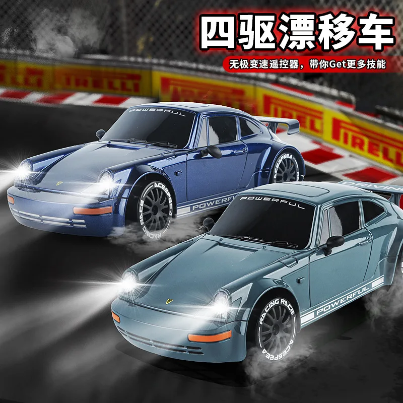 

Радиоуправляемая дрифт-машина Kf27 1:20 4WD с LED-подсветкой, высокоскоростная, 2.4G, для соревнований, гоночный грузовик, игрушка для мальчиков и девочек, подарок