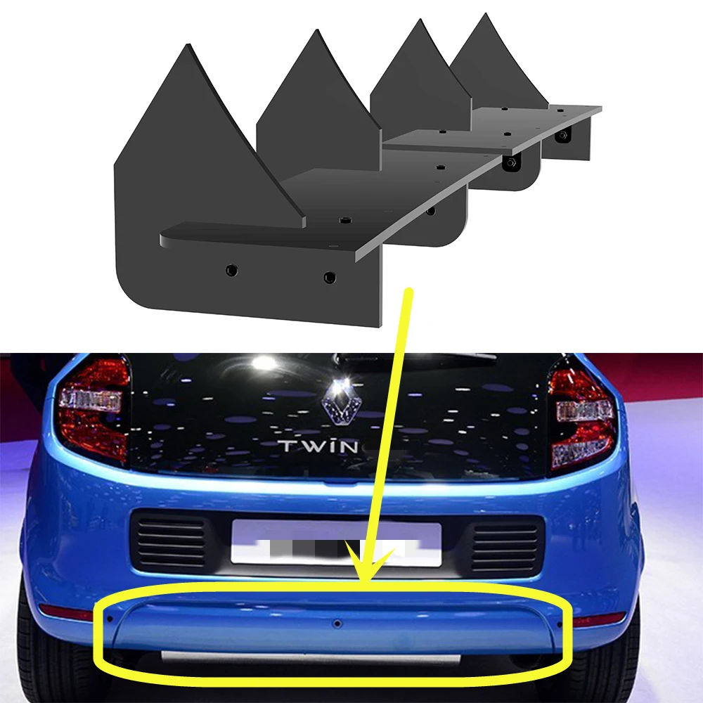 

For Renault Twingo Standard Edition 2015 2016 2017 Year Rear Diffuser Bumper Lips Spoiler Splitter Body Kit Accessories