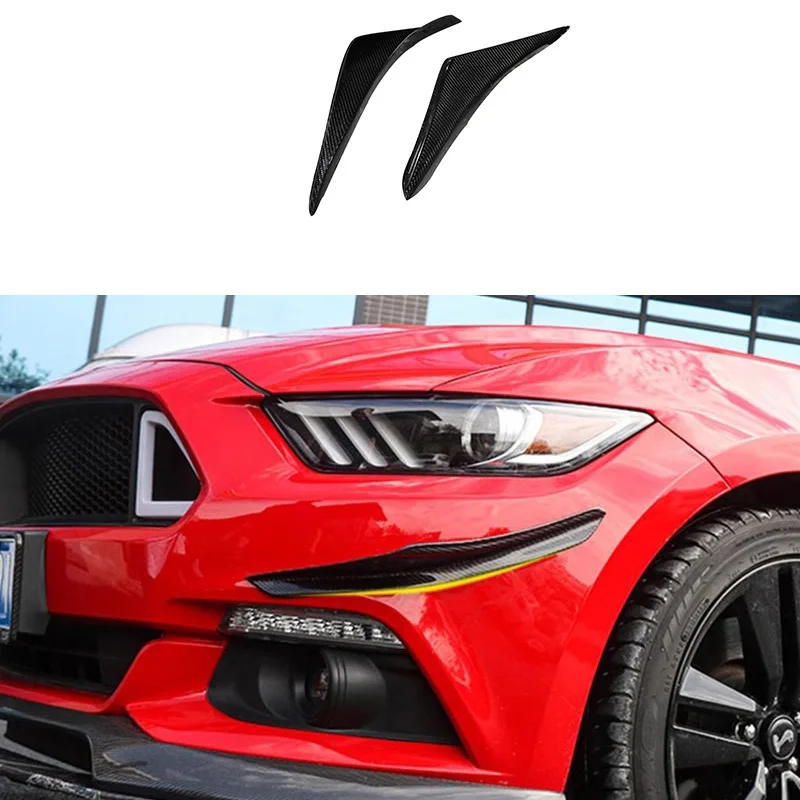 APR نمط ألياف الكربون الجبهة الشفاه المفسد الجناح Canards صالح لفورد موستانج 2015 +
