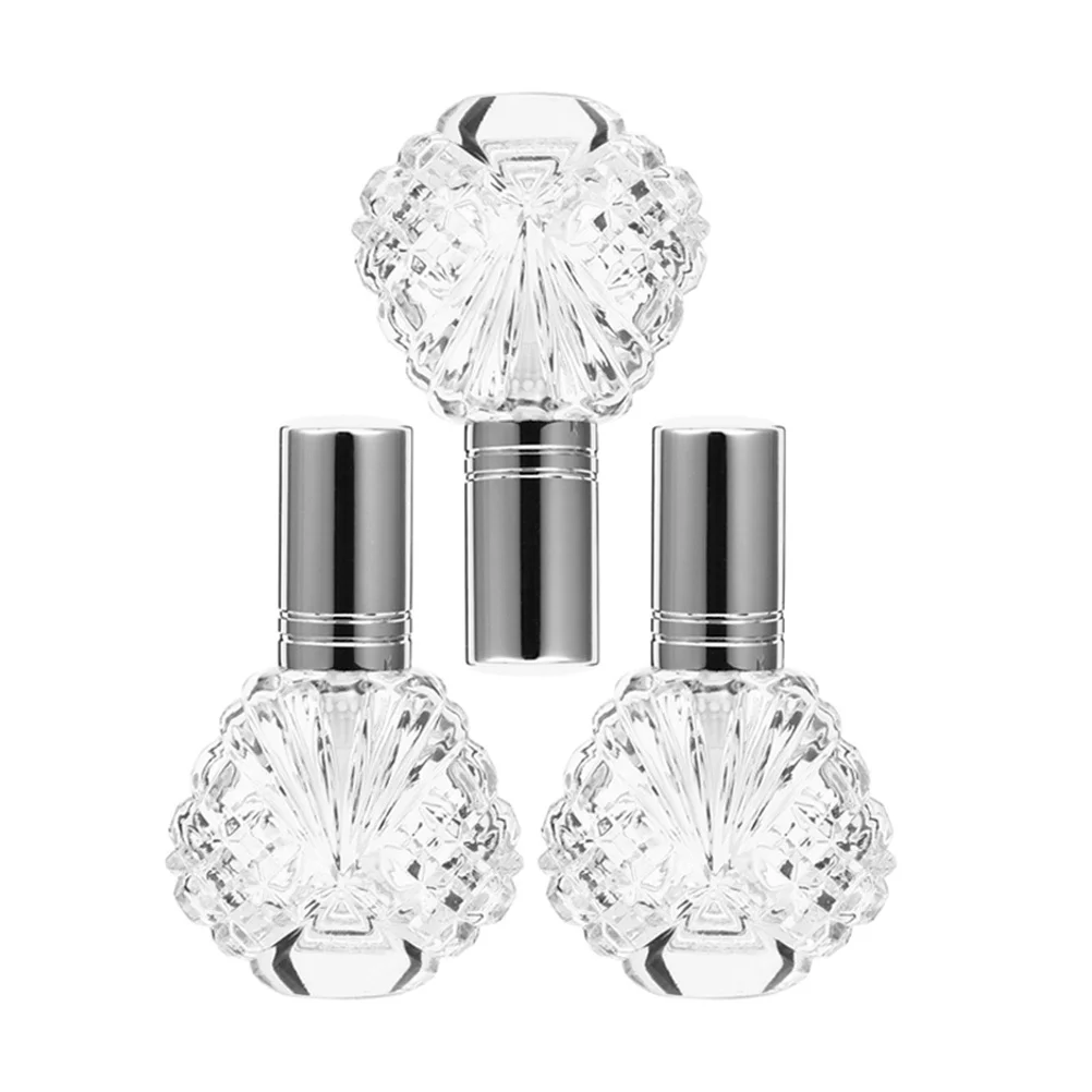 

3Pcs Glass Perfume Bottle Refillable Travel Containers Tight Sealing No Worry Leaking Perfect Gift Choice Empty Bottle
