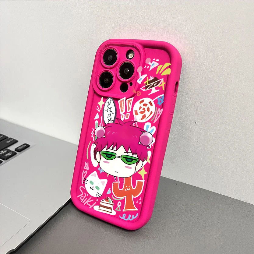 2024 Silica Gel Cute Kitty Boy Phone Case For iPhone 16 15 14 13 12 11Pro Max XS XR 7 8Plus Shockproof Cartoon Character Pattern