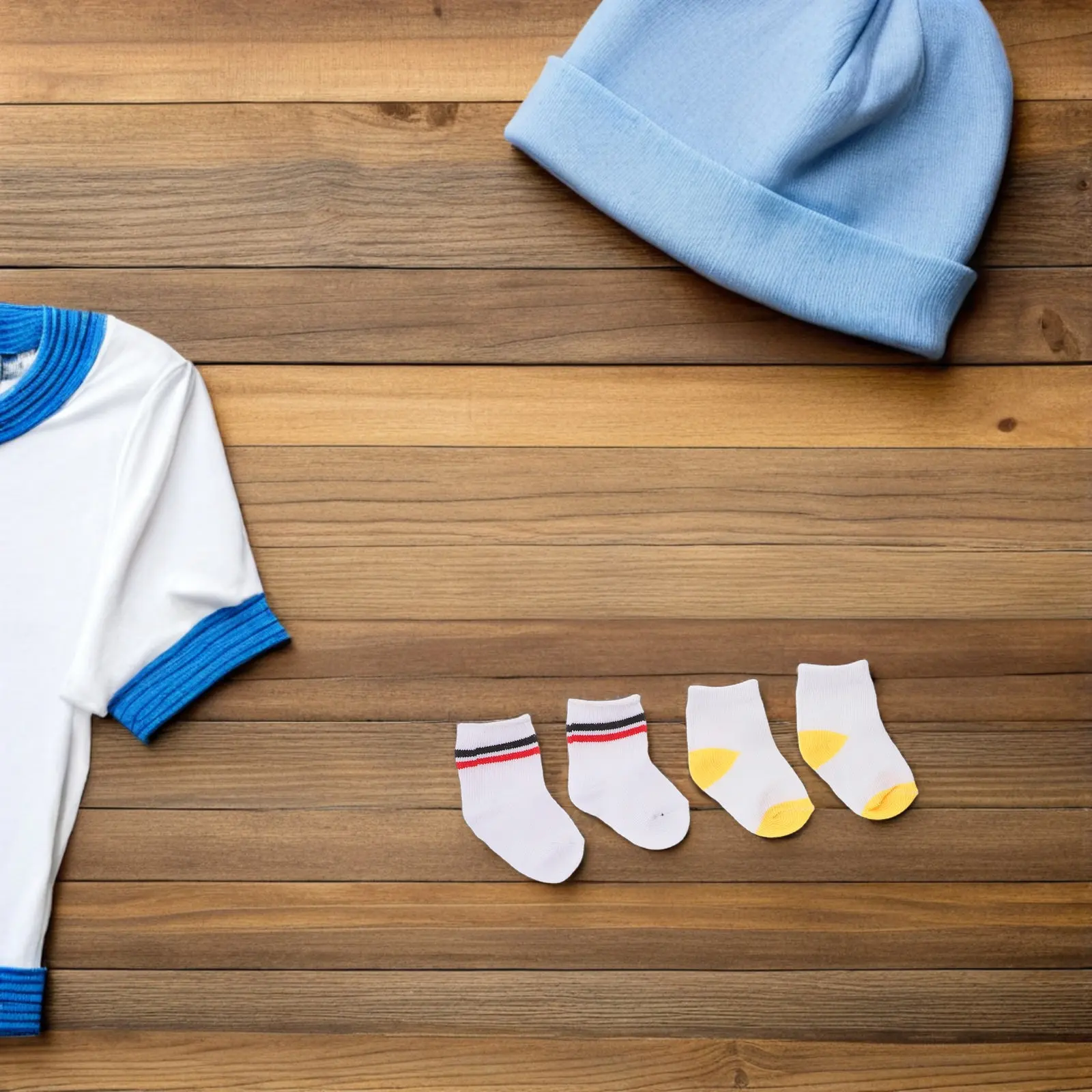 Socks Cotton Cheerleader Style Mini Striped Soft Breathable for 18 Inch Baby Girl Action Figure Clothes