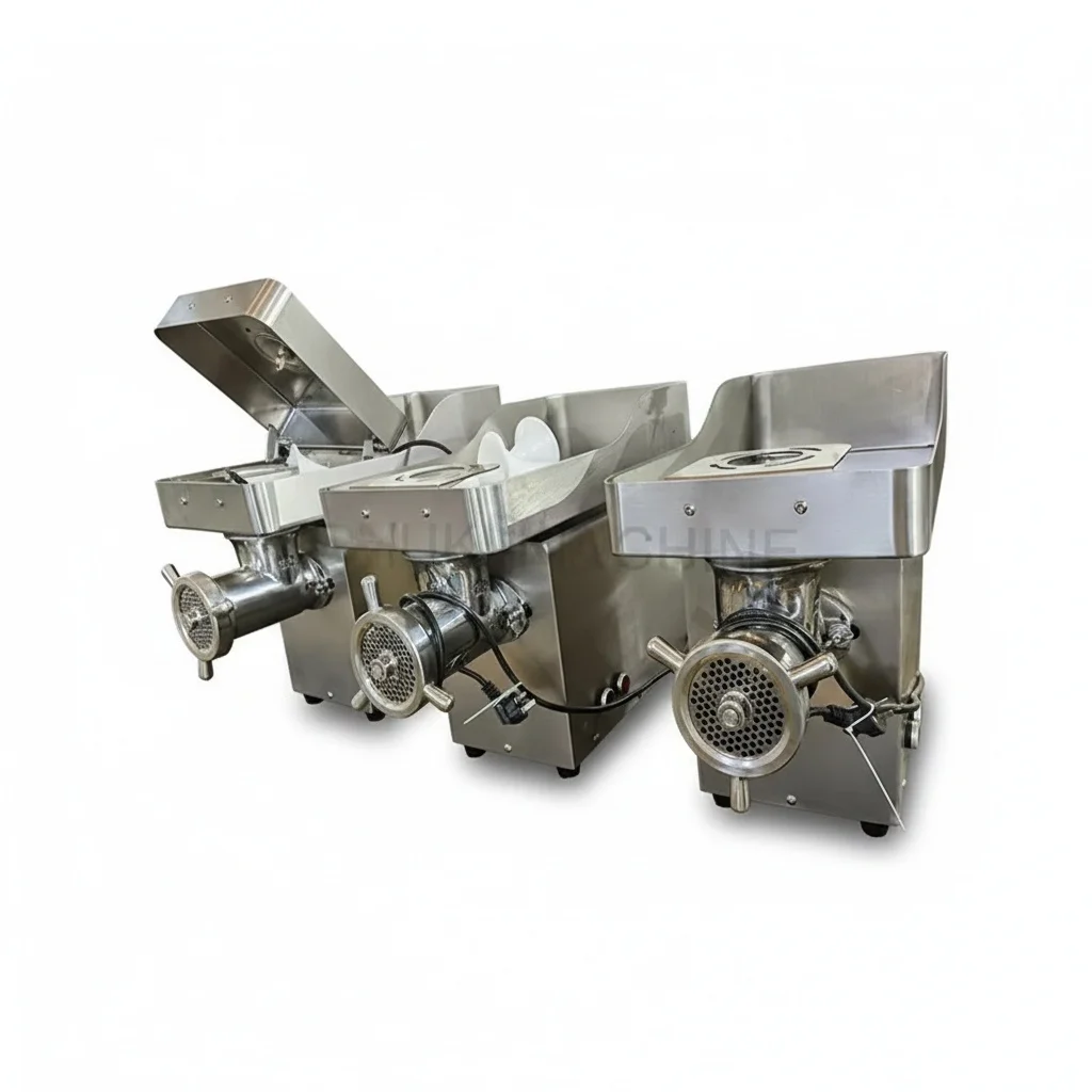 

Electric Meat Grinder, 304 Stainless Steel Meat Slicer, 100kg Heavy Duty Machine, Industrial Countertop, 860 x 500 x 890 mm