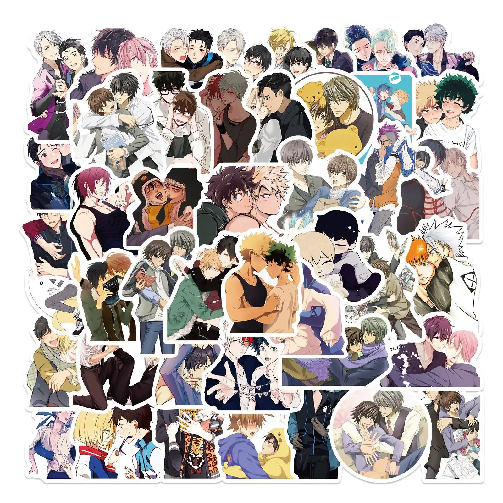 

10/30/50pcs Bl Male Main Anime Mixed Graffiti Stickers Cartoon Cute Stickers Scrapbook Diy Laptop Kids Toys Decal Stickers