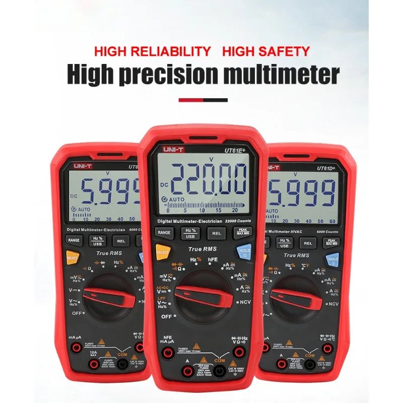 New Digital Multimeter Intelligent Professional Digital Multimeter Tester Unit True RMS Automatic Range 6000 Count DC AC 1000V