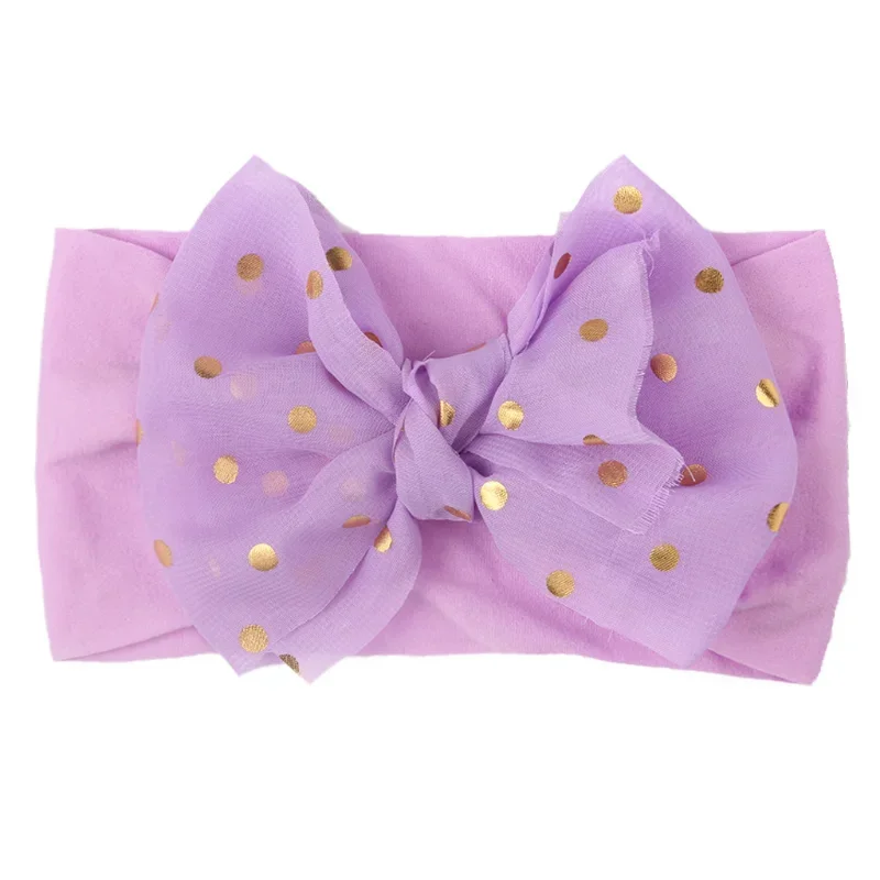 13 Solid Colors Soft Nylon Elastic Baby Headband Bow-knot Newborn Baby Girls Headbands Hair Accessories Hairband