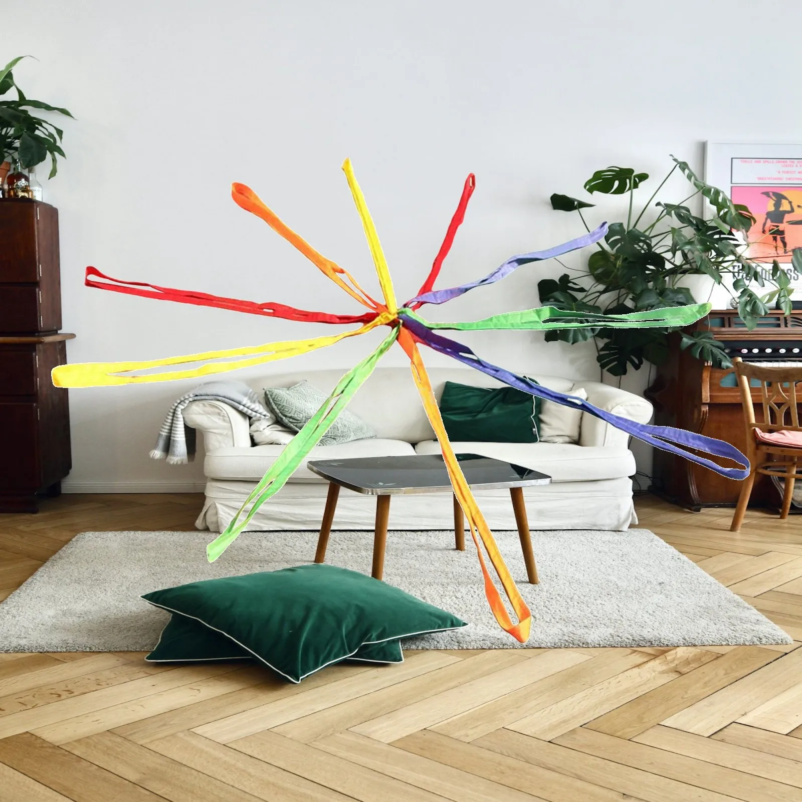 10 Way Tug of Game Rope, Pulling Game Toy ,Sports Exercise Tool ,Preschool Rope Team Building Games for Sports Day