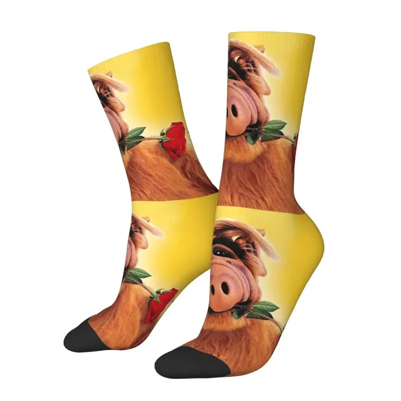 مخصص ألف مع زهرة رجل طاقم الجوارب للجنسين لطيف ثلاثية الأبعاد الطباعة الغريبة الحياة شكل الخيال العلمي تلفزيوني فستان الجوارب #2