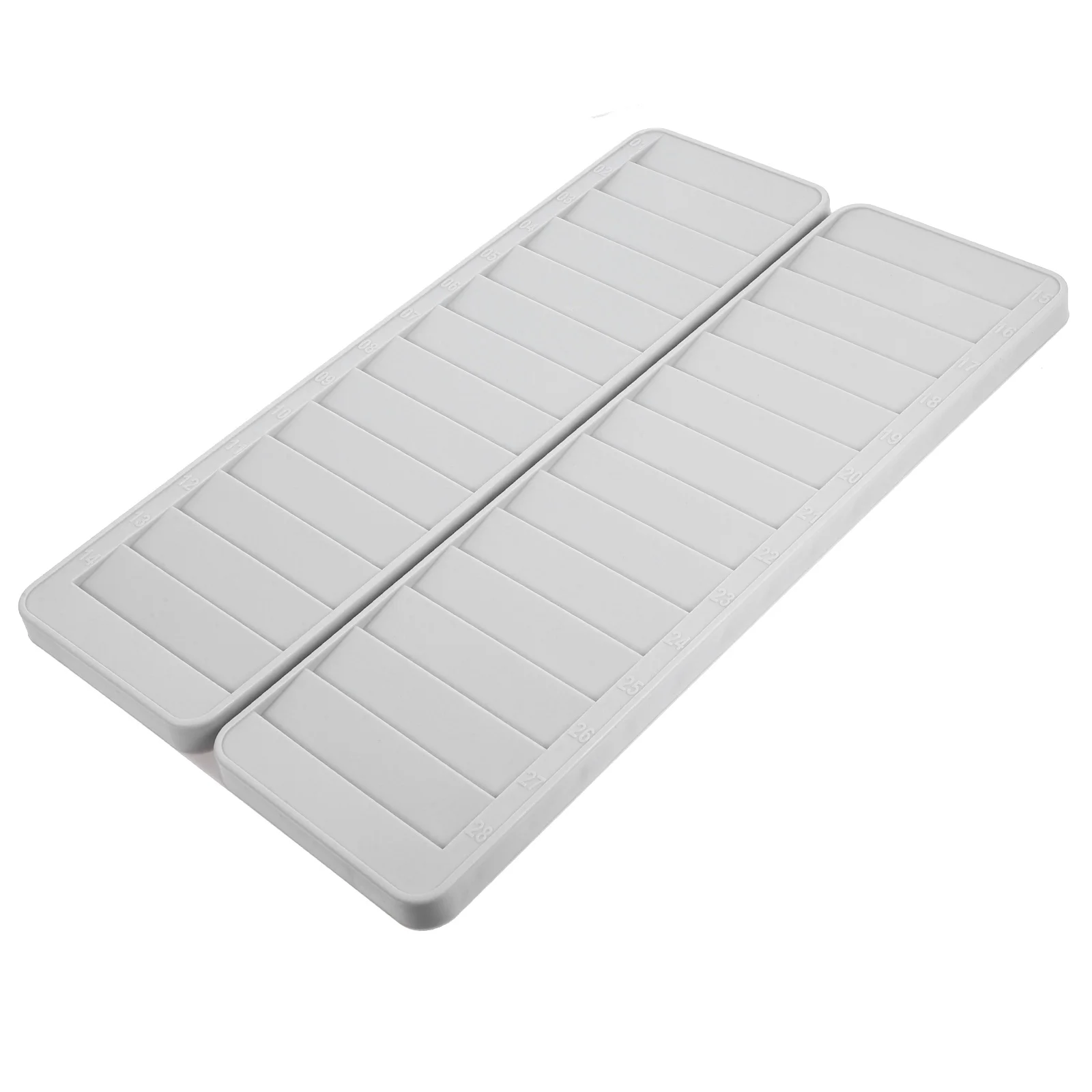 

Plastic Business Card Holder Clock Slots Cards Vertical 28-slots Rack Attendance Storage Pp Office Time Wall Mounted