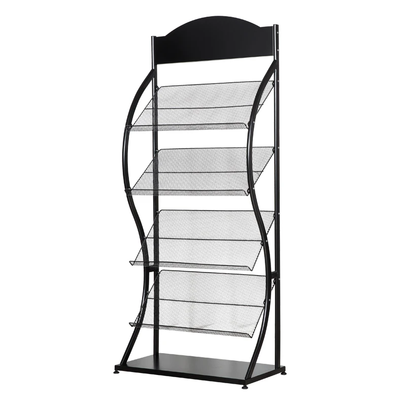 

Magazine promotional materials book and newspaper rack single-page display rack display shelf storage, newspaper