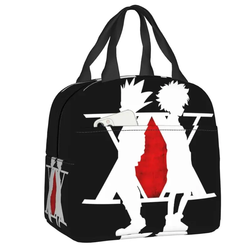 

Custom HXH Anime Hot Blooded Cartoons Thermal Insulated Lunch Bag Women Comic Portable Lunch Tote for Office Storage Food Box