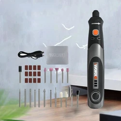 Worx 4V Mini Electric Drill WX750 Cordless Rotary Tool Engraving Grinding Polishing Machine USB Charging Variable Grinder Tools