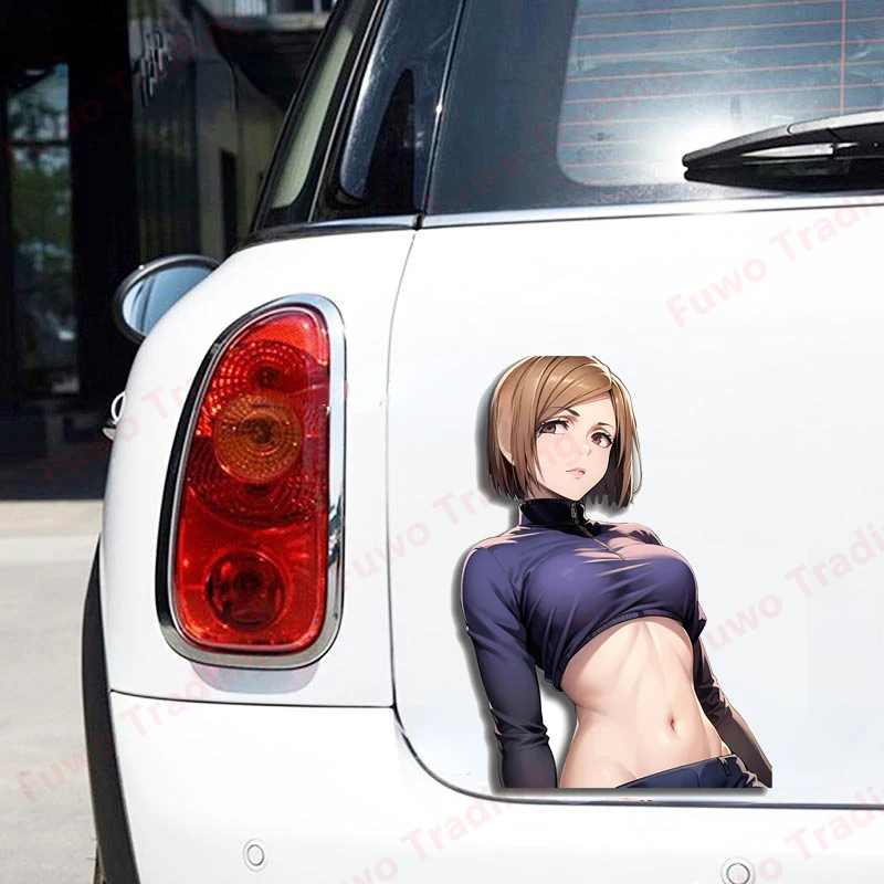 

Лидер продаж, сексуальные наклейки для автомобиля Kugisaki Nobara, наклейка на автохолодильники, водостойкий солнцезащитный крем, индивидуальный декор