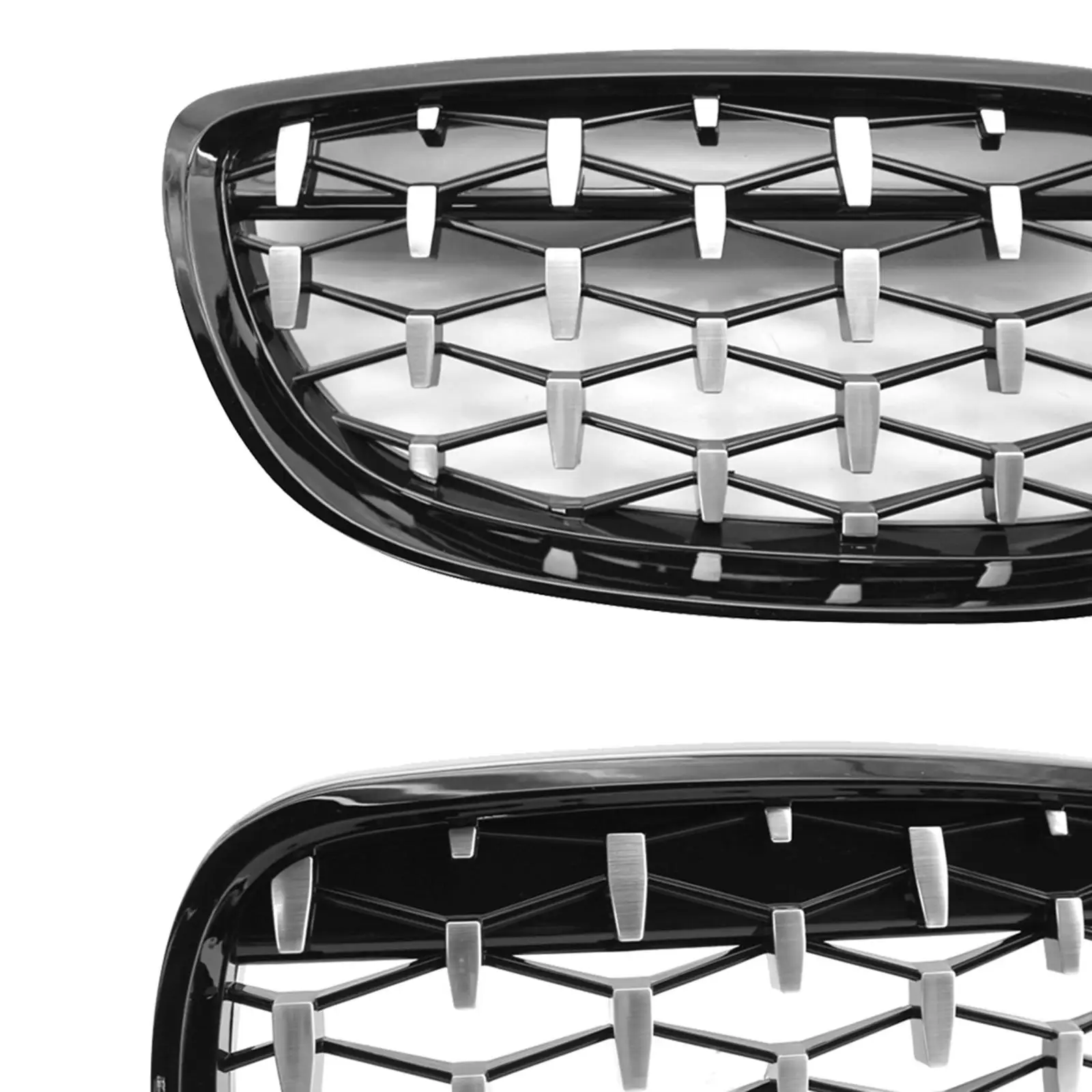2 Pieces Vehicle Front Kidney Grille Grill 51137157278 Left Right for BMW E92 E93 3 Series Easy Installation Replacement image 5